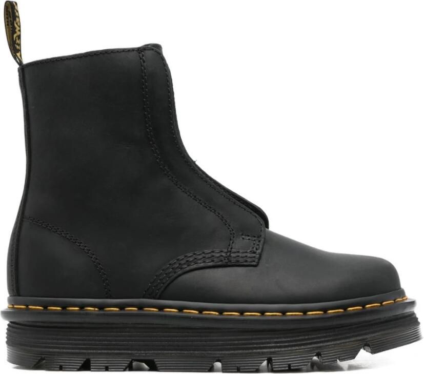 Dr. Martens Laarzen ZebZag Lace Less Laceless Boot Black Wyoming - Foto 4
