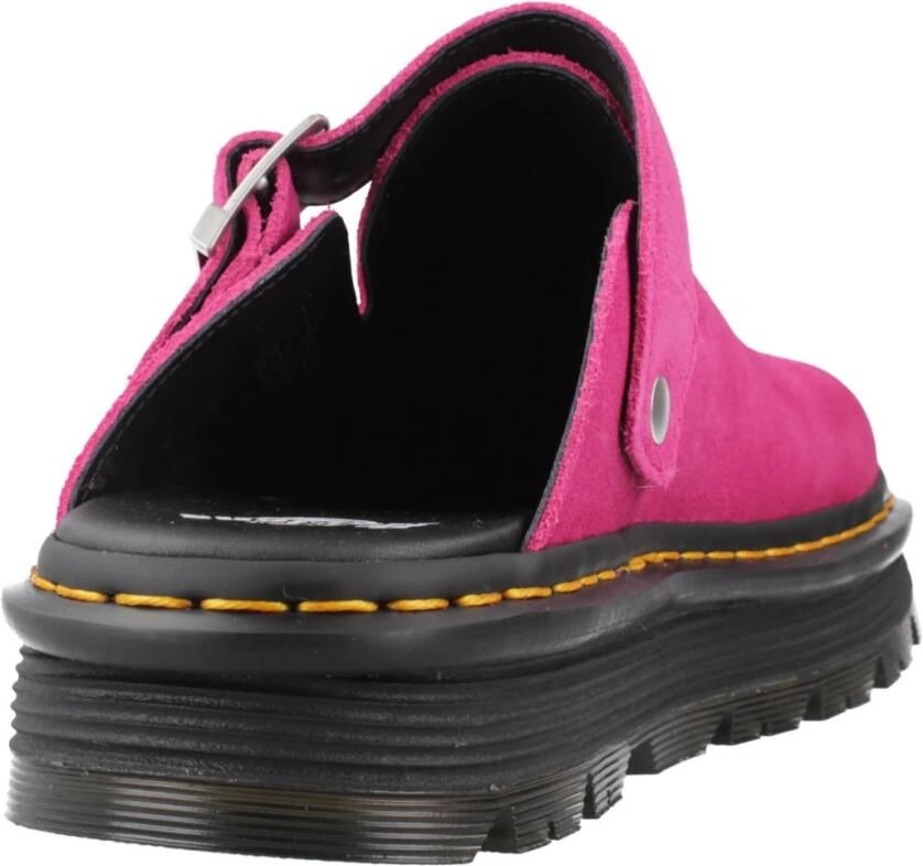 Dr. Martens ZebZag Suede Mules Dames Roze- Dames Roze