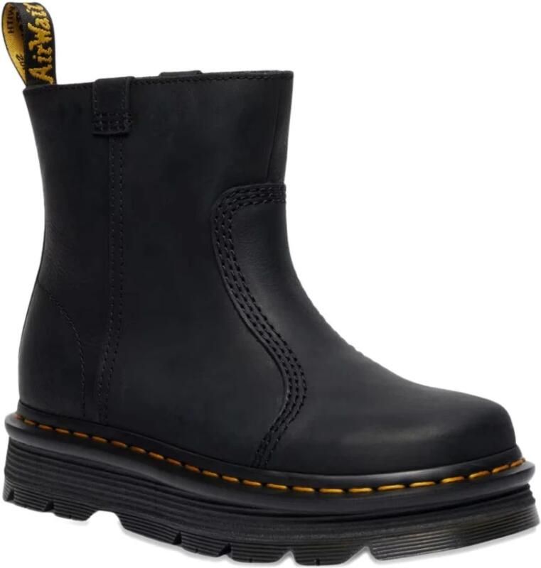 Dr. Martens ZebZag Rigger leren enkelboots Black Wyoming - Foto 5