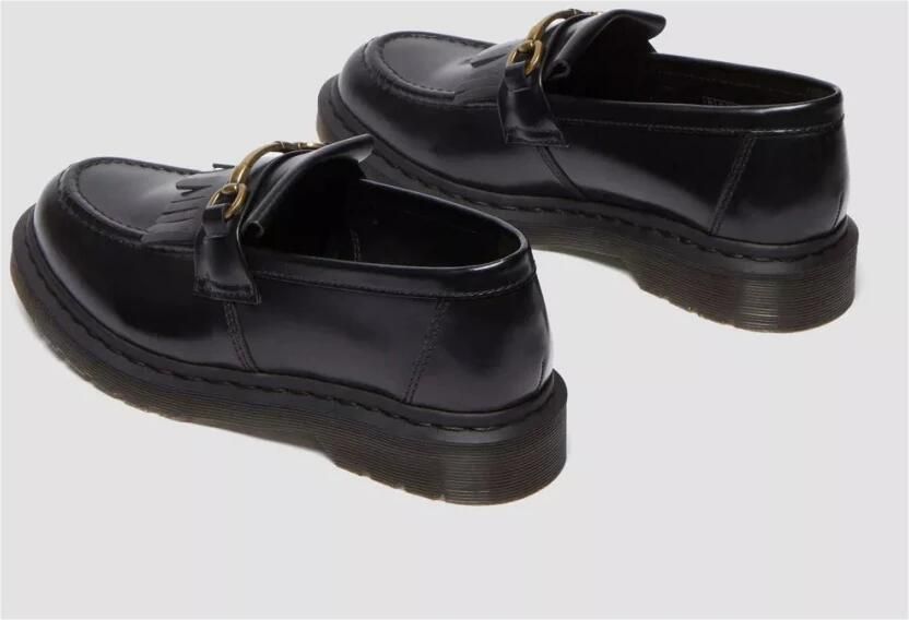 Dr. Martens Elegante Atlas Leren Loafers met Franje en Metalen Gesp Black - Foto 3