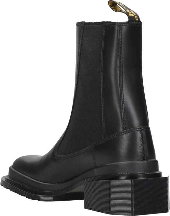 Dr. Martens Zwarte leren enkellaarzen met vierkante neus - Foto 3