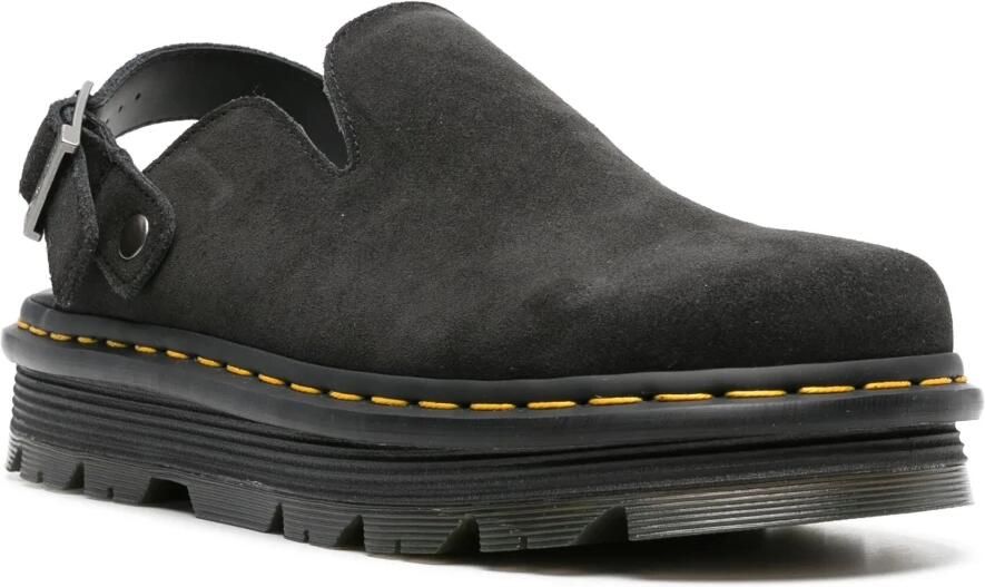 Dr. Martens Zwarte leren sandalen met luchtkussenzool - Foto 2