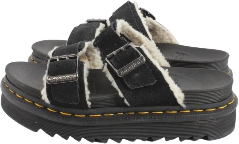 Dr. Martens Zwarte Unisex Slippers Myles Stijl