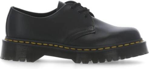 Dr. Martens 1461 Quad Smooth Leather Platform Schoenen Zwart Gepolijst Glad Black Dames - Foto 15