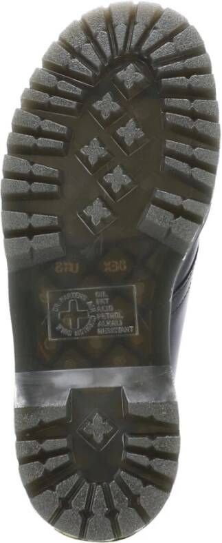 Dr. Martens 1461 Quad Smooth Leather Platform Schoenen Zwart Gepolijst Glad Black Dames - Foto 9