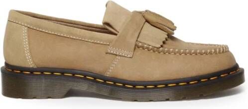 Dr. Martens Adrian Leren Loafers met Unieke Afwerking Beige