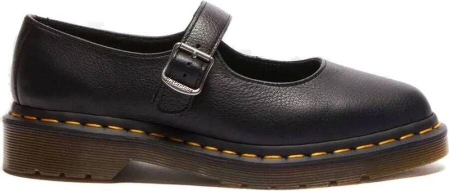 Dr. Martens Elphie Mary Jane leren ballerina's Black Virginia