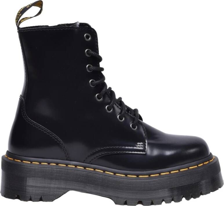 Dr. Martens Enkellaars Amfibie Leer Rubberen Zool