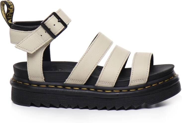 Dr. Martens Beige Sandaal van Textuurleer met Verstelbare Enkelband Beige Dames - Foto 11