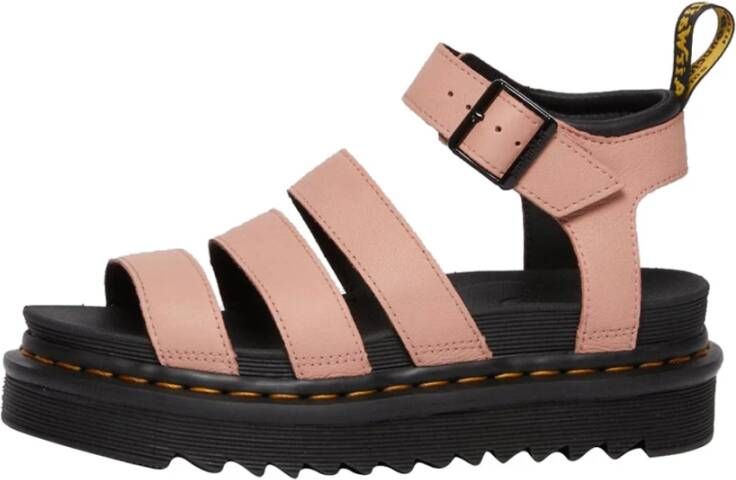 Dr. Martens Roze sandalen voor dames met gesp strik Pink Dames