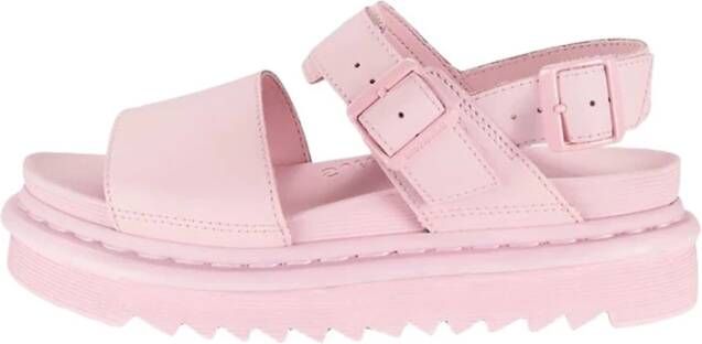 Dr. Martens Roze Leren Sandalen met Rubberen Zool Pink Dames