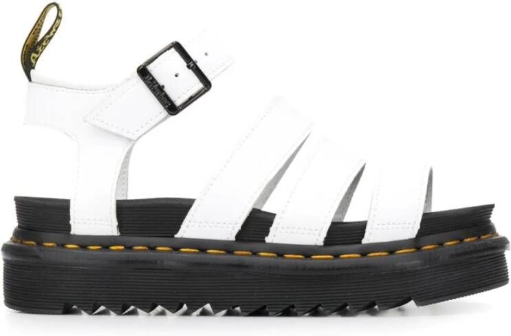 Dr. Martens Flat Sandals White Dames