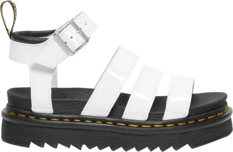 Dr. Martens Modieuze Witte Platte Sandalen White Dames