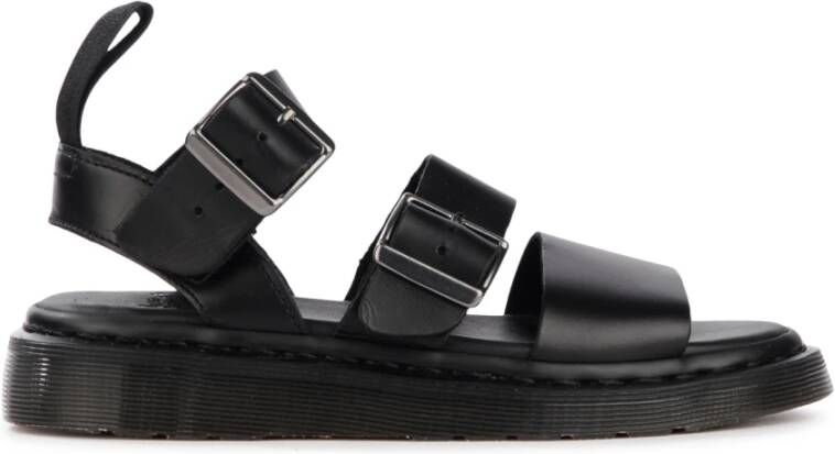 Dr Martens Gryphon sandals in brando leather with straps Dr. Martens Zwart Heren