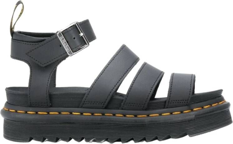 Dr. Martens Klassieke platte sandalen met verstelbare enkelband Black Dames - Foto 14