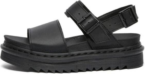 Dr. Martens Zwarte platte schoenen met verstelbare gespen en lichte sleehak Black Dames - Foto 6