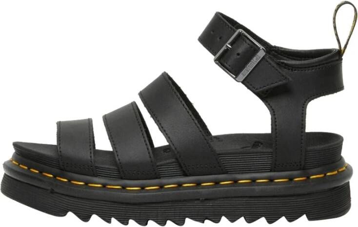 Dr. Martens Klassieke platte sandalen met verstelbare enkelband Black Dames - Foto 10