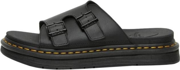 Dr. Martens Zwarte Leren Sandalen met Quad-zool Zwart Heren - Foto 5