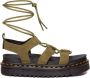 Dr. Martens Blaire Sandalen Pale Olive Pisa Leer Green Dames - Thumbnail 10