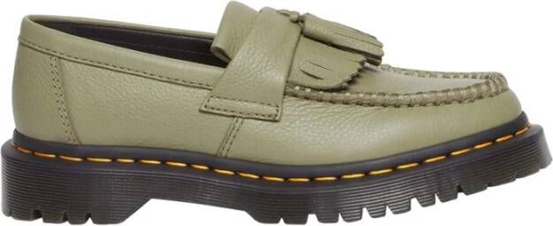 Dr. Martens Gepolijste gladleren loafers Green Dames