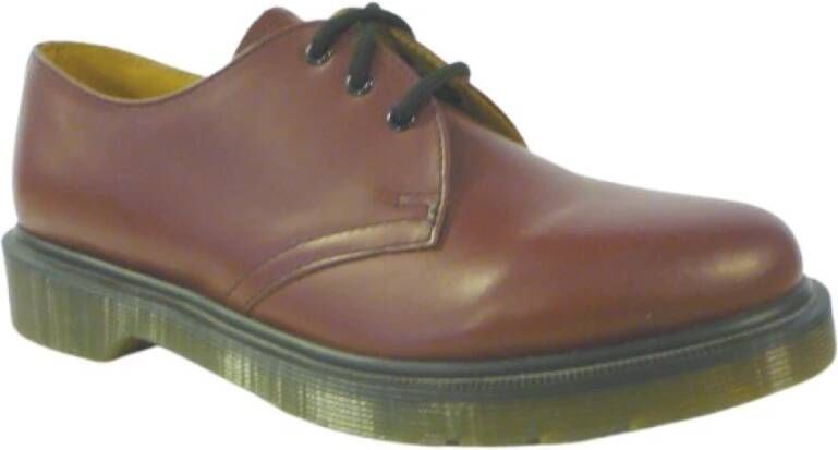 Dr. Martens Gladde Bordo Schoenen Red Heren