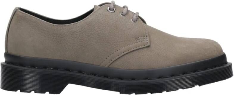 Dr. Martens Grijze Leren 3-Gaats Schoen Gray Heren