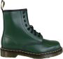 Dr. Martens Originele 1460 Laarzen in Groen Smooth Green Dames - Thumbnail 1