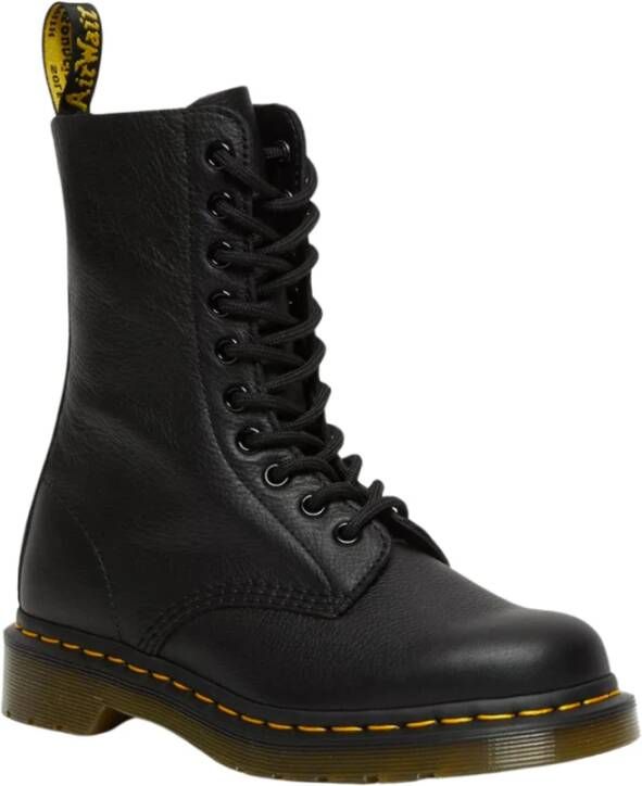 Dr. Martens 1490 BLACK VIRGINIA Hoge sneakersVeterlaarzenHoge sneakersVeterboots s veterschoenen s sneakersVrije tijd half-hoogHalf-hoge schoenen veterschoen sneakers Zwart - Foto 5