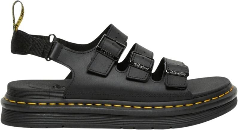 Dr. Martens Hydro Leren Gesp Sandaal Platform