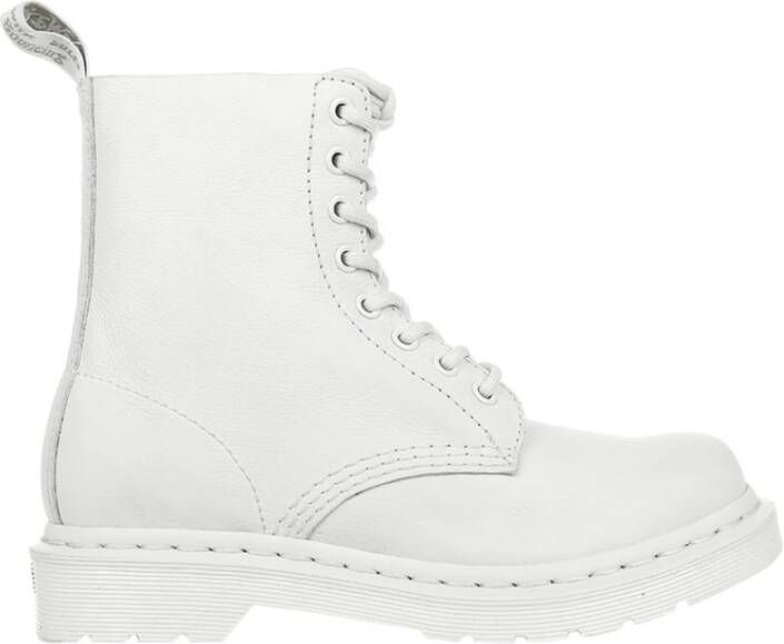 Dr Martens Dr. Martens 1460 PASCAL MONO OPTICAL WHITE Volwassenen VeterlaarzenHalf hoge schoenenPopulaire damesschoenen Kleur Wit beige - Foto 9