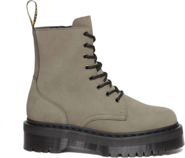 Dr. Martens Jadon 3 Militaire Stijl Laars Gray Heren