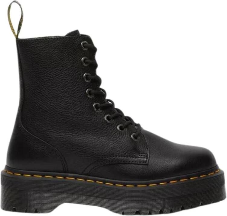 Dr. Martens Jadon Black Pisa Leren Platform Boots