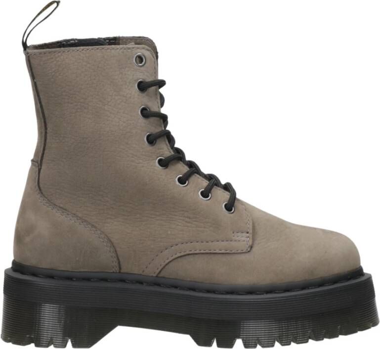 Dr. Martens Jadon Laarzen Milled Nubuck Leer Grijs Heren