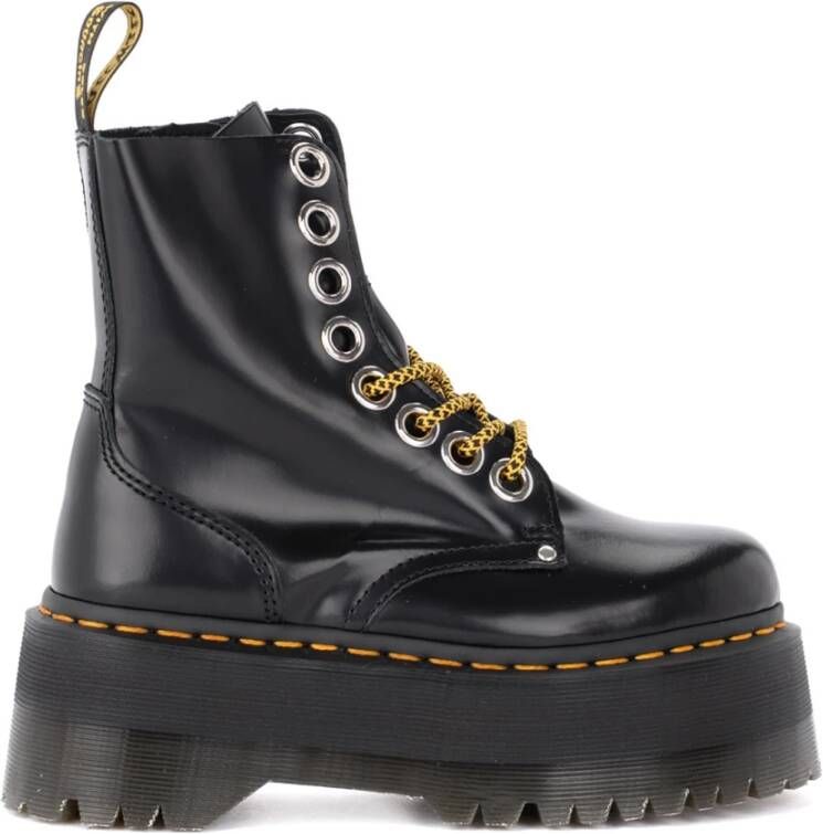 Dr. Martens Jadon Max Leren Enkellaarzen Black Dames