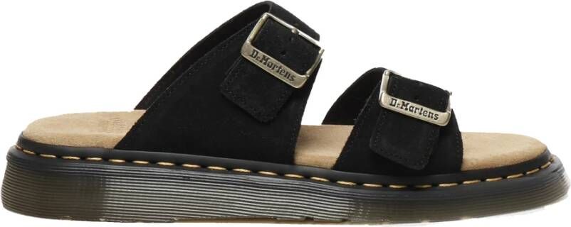 Dr. Martens Zwarte Platte Sandalen met Gespdetail - Foto 4