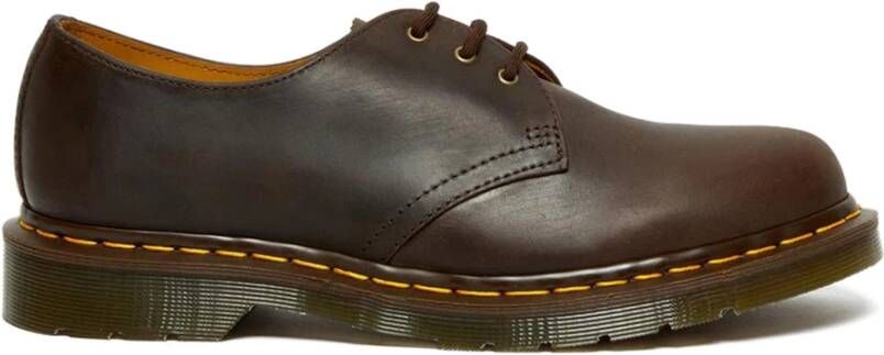 Dr. Martens Crazy Horse Leren Oxford Schoenen Donkerbruin Brown Dames