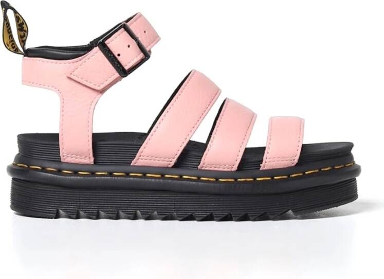 Dr. Martens Roze sandalen voor dames met gesp strik Pink Dames