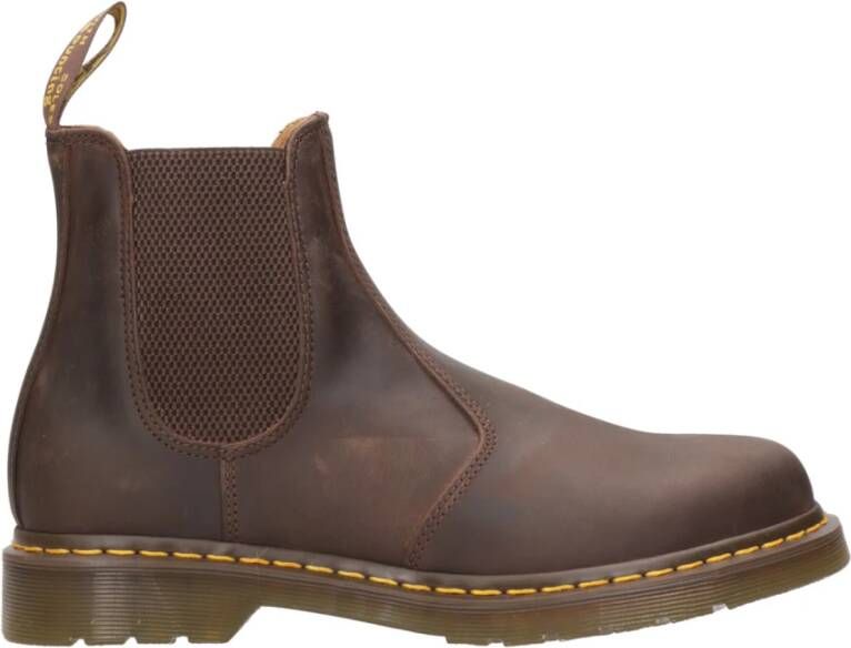 Dr. Martens Donkerbruine Leren Enkellaars
