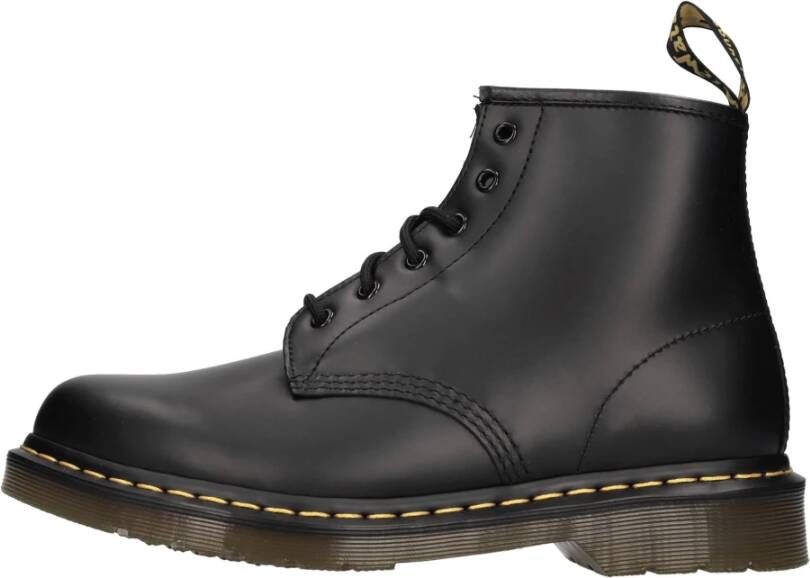 Dr. Martens 101 Smooth Laarzen Klassieke Docs met gele stiksels