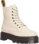 Dr. Martens Beige Leren Enkellaarzen met Dubbele Sluiting Beige Dames - Thumbnail 6