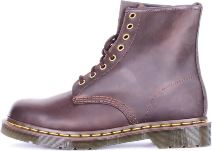 Dr Martens Dr. Martens 1460 J Gaucho Wildhorse Lamper leren veterboots donkerbruin - Foto 6