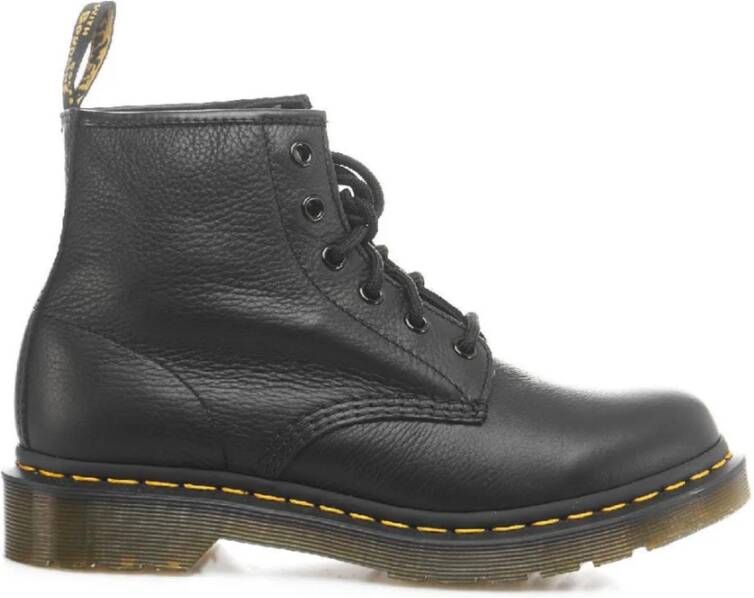 Dr. Martens 101 Zwarte Virginia Veterschoenen voor Dames Black Dames
