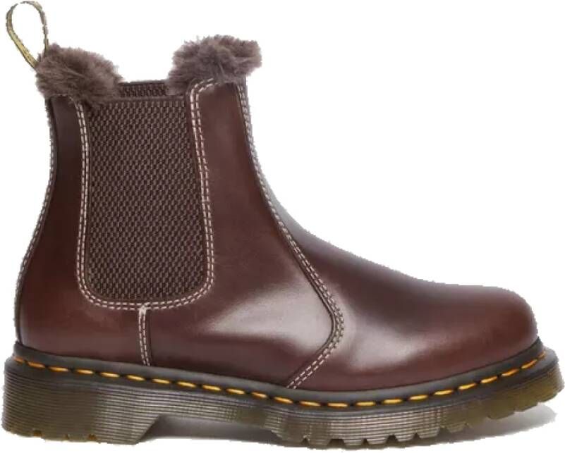 Dr. Martens Leonore Dark Brown Chelsea Laars Brown Heren