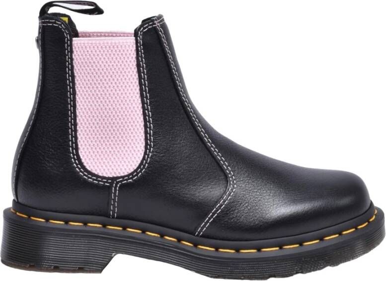 Dr. Martens Leren Enkellaars met Rubberen Zool