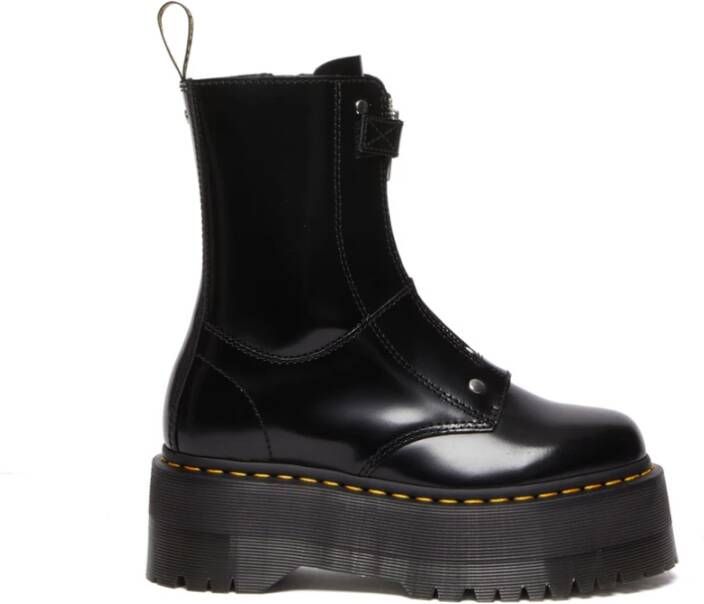 Dr. Martens Leren Militaire Stijl Laars Black Heren