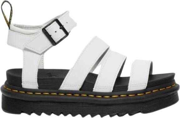 Dr. Martens Leren Sandalen Blaire White Dames