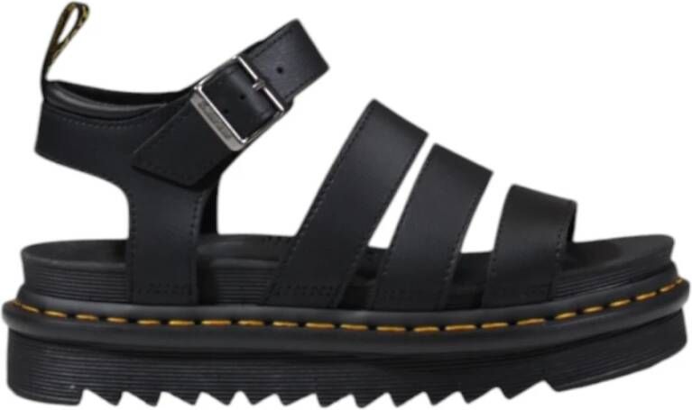 Dr. Martens Blaire leren sandalen Black Athena - Foto 3