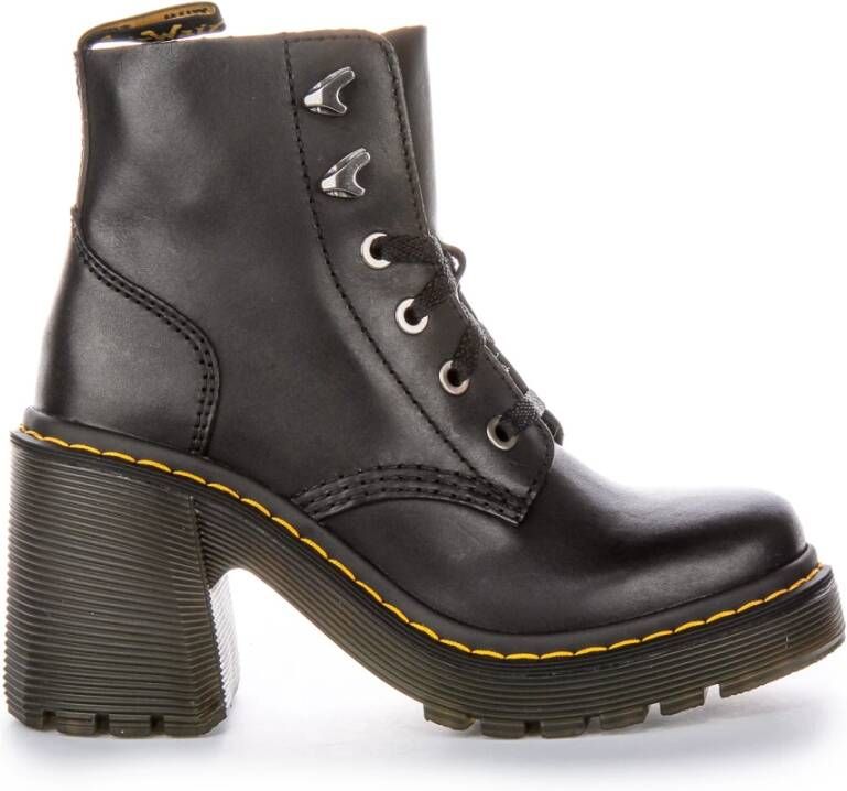Dr. Martens Zwarte leren damesschoenen Herfst Winter collectie Black Dames