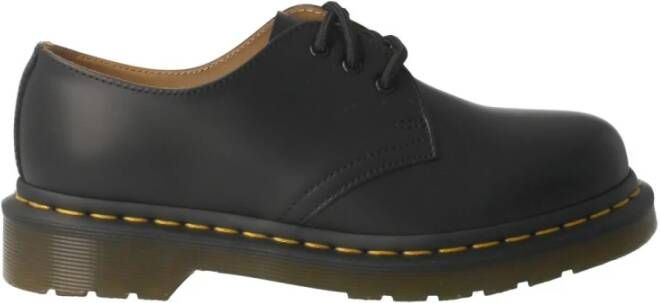 Dr. Martens 1461 Quad Smooth Leather Platform Schoenen Zwart Gepolijst Glad Black Dames - Foto 12