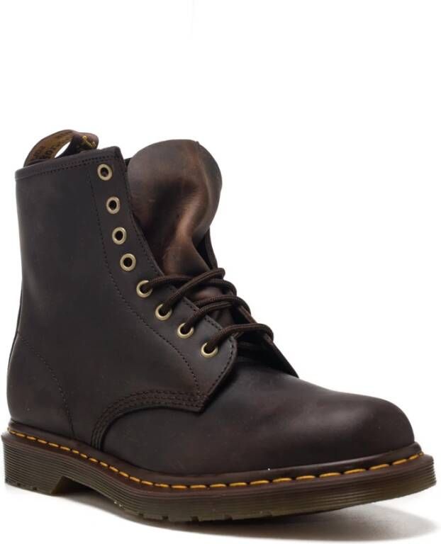 Dr Martens Dr. Martens 1460 J Gaucho Wildhorse Lamper leren veterboots donkerbruin - Foto 8